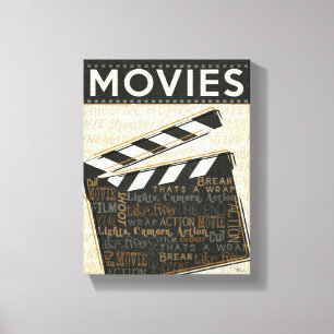 Toile Clappeur de film vintage