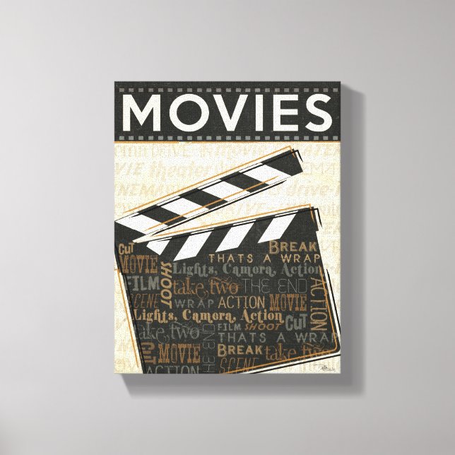 Toile Clappeur de film vintage (Recto)