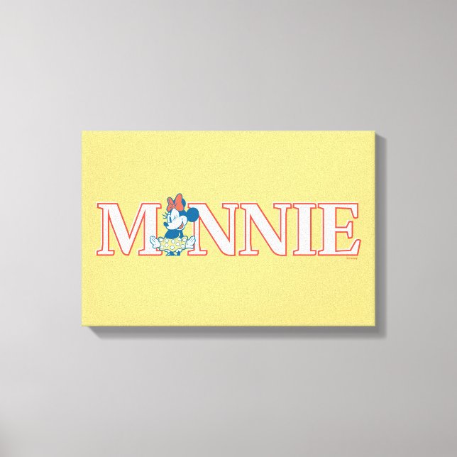 Toile Classic Minnie Name Banner (Recto)