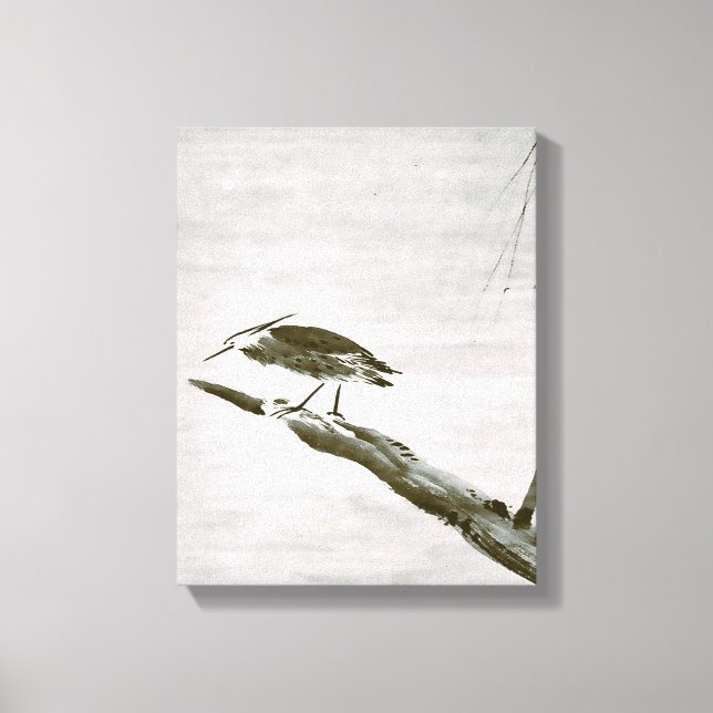 Toile Classics Zen - Sesshu - Heron et Willow (Recto)