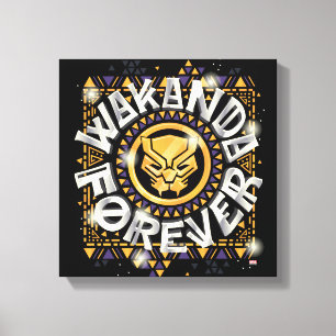 Toile Classique Avengers   Golden Wakanda Forever Graphi