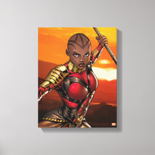 Toile Classique Avengers   Okoye saute avec la vitesse