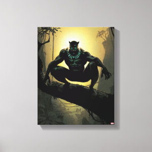 Toile Classique Avengers   Panthère noire dans l'arbre
