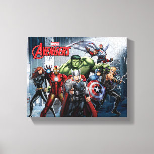 Toile Classique Avengers   Thor Leading Avengers