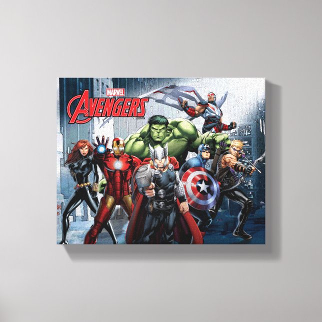 Toile Classique Avengers | Thor Leading Avengers (Recto)