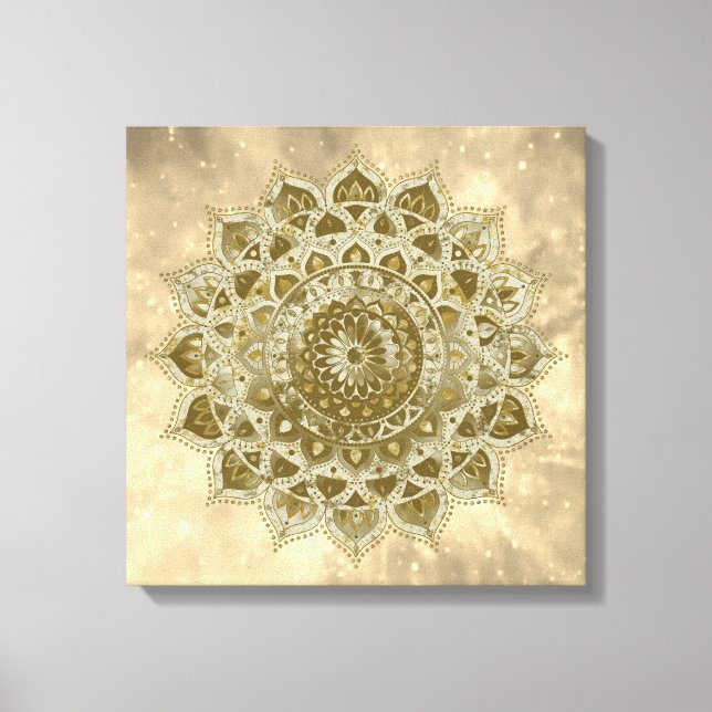 Toile Classique Mandala Inde Style 4 (Recto)