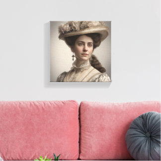 Toile Classique Victorienne femme Portrait Canvas