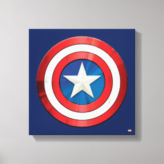 Toile Classiques Avengers | Bouclier brossé de Captain A