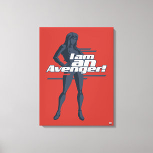 Toile Classiques Avengers Graphique "Je suis" de Black