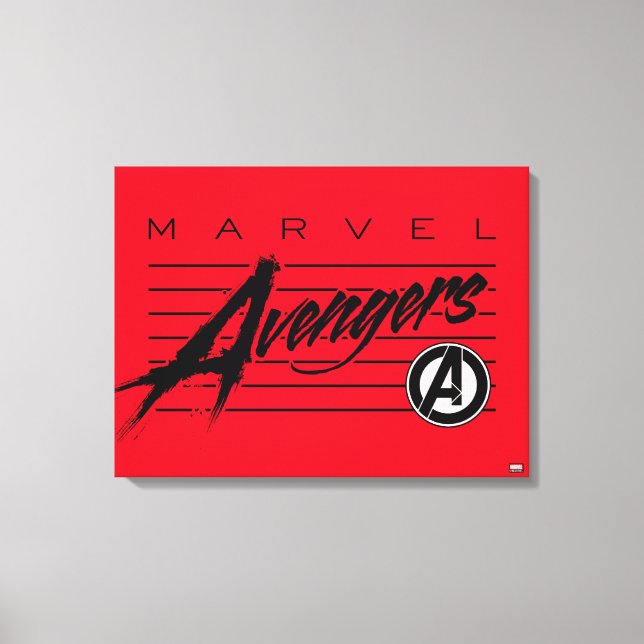 Toile Classiques Avengers | Logo rétro Avengers stylisé (Recto)