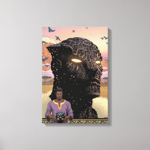 Toile Classiques Avengers   T'Challa en tant que Black P