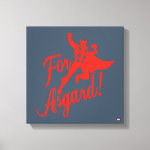 Toile Classiques Avengers Thor "Pour Asgard" Silhouett