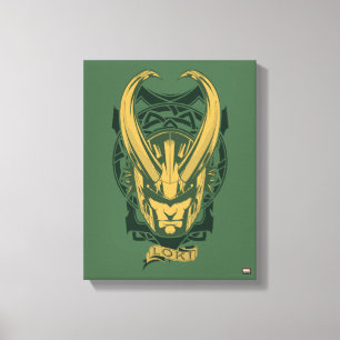Toile Classiques des Avengers   Graphique Loki Nordique