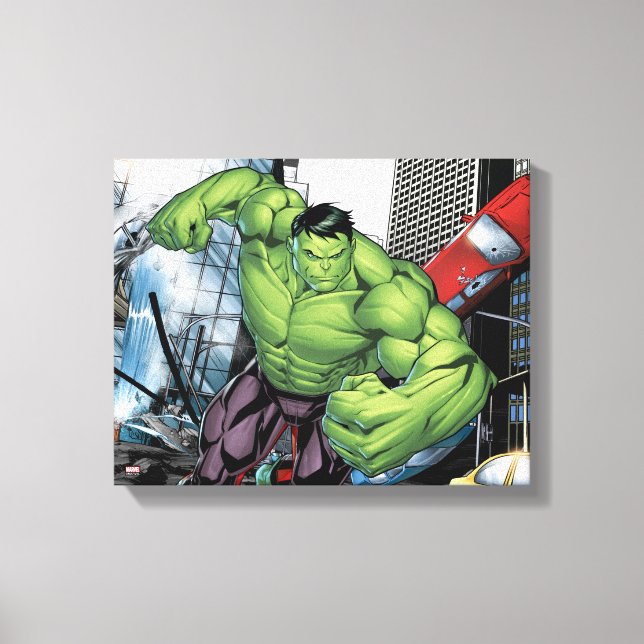 Toile Classiques des Avengers | Hulk Charge (Recto)