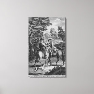 Toile Claude Duval volant le cordier de châtelain