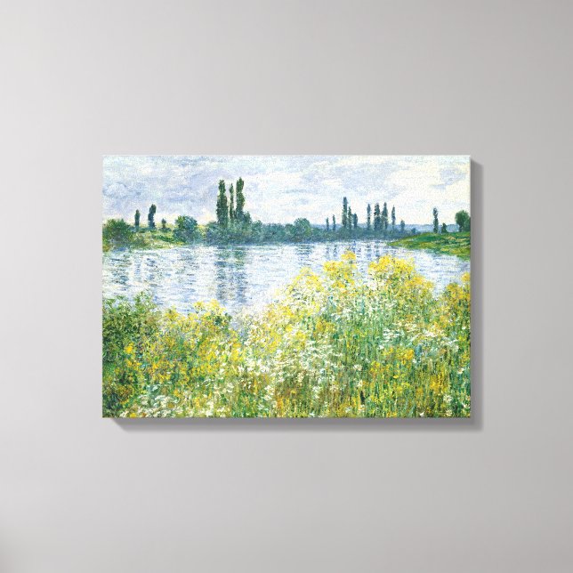 Toile Claude Monet | Bancs de la Seine, Vetheuil, 1880 (Recto)