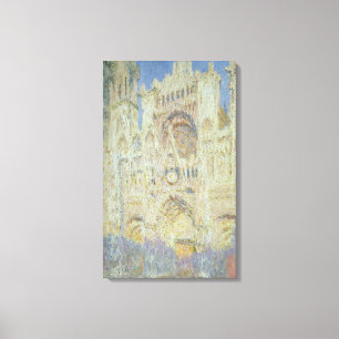 Toile Claude Monet Cathédrale de Rouen au coucher du s