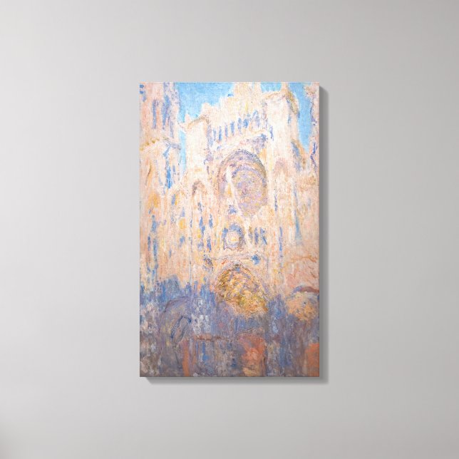 Toile Claude Monet - Cathédrale de Rouen au coucher du s (Recto)