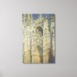 Toile Claude Monet Cathédrale de Rouen en plein soleil