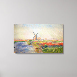 Toile Claude Monet - Champ de Tulipes en Hollande