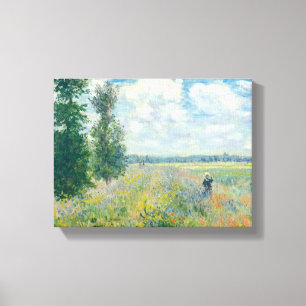 Toile Claude Monet - Champs de pavot près d'Argenteuil (