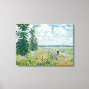 Toile Claude Monet - Champs de pavot près d'Argenteuil (