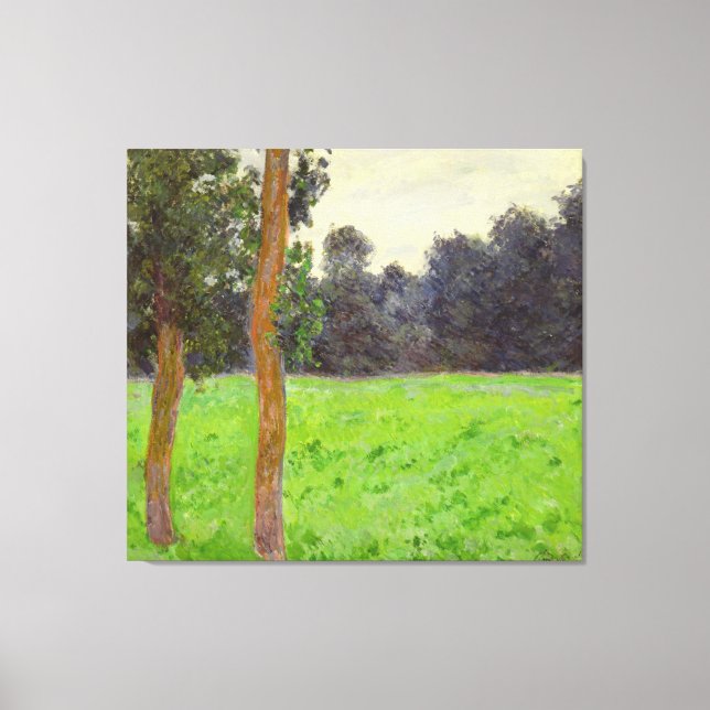Toile Claude Monet | Deux Arbres dans la Prairie (Recto)