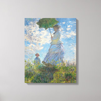Toile Claude Monet | Femme avec un parasol