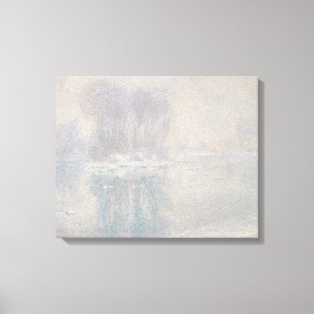 Toile Claude Monet - Flottes de glace (Recto)