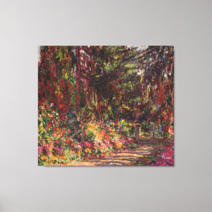 Toile Claude Monet   Garden Path at Giverny