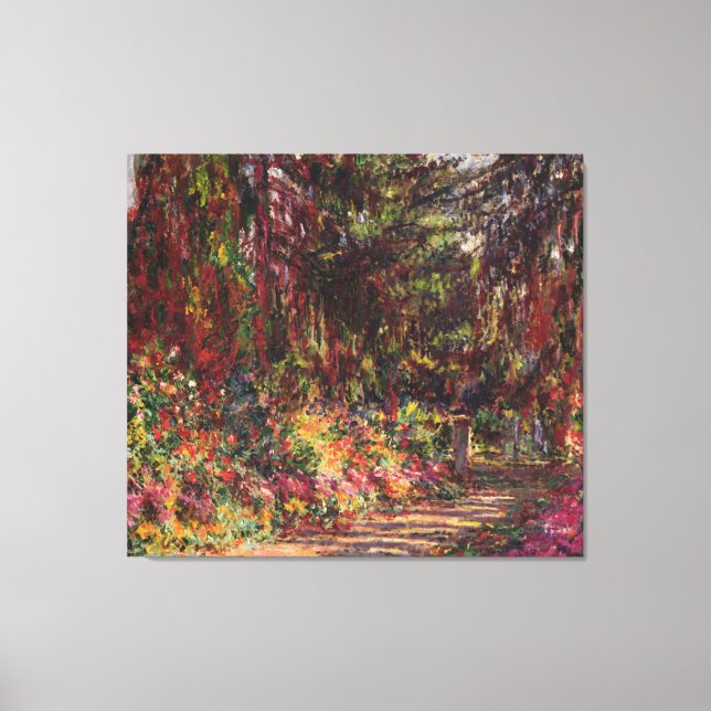 Toile Claude Monet | Garden Path at Giverny (Recto)