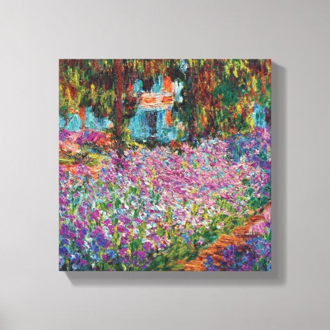 Toile Claude Monet - Irises in Monet's Garden Fine Art (Recto)