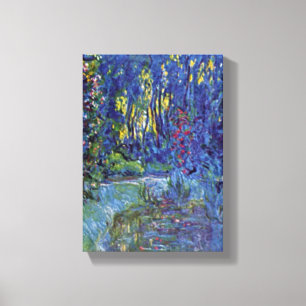 Toile Claude Monet - jardin de l'eau chez Giverny