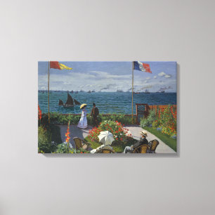 Toile Claude Monet - Jardin de Sainte-Adresse