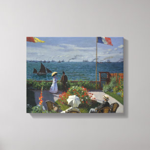 Toile Claude Monet - Jardin de Sainte-Adresse