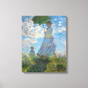 Toile Claude Monet - La Promenade, Femme avec un Parasol