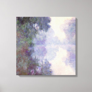Toile Claude Monet - la Seine chez Giverny, brume de