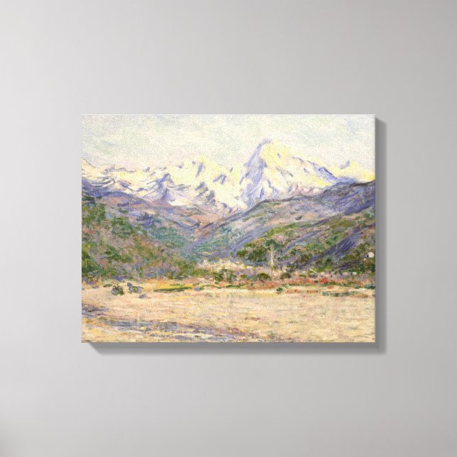 Toile Claude Monet | La Vallée de la Nervia (Recto)