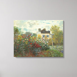 Toile Claude Monet   Le jardin de l'artiste à Argenteuil