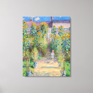 Toile Claude Monet - Le jardin de l'artiste à Vetheuil