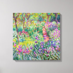 Toile Claude Monet - Le jardin d'iris à Giverny
