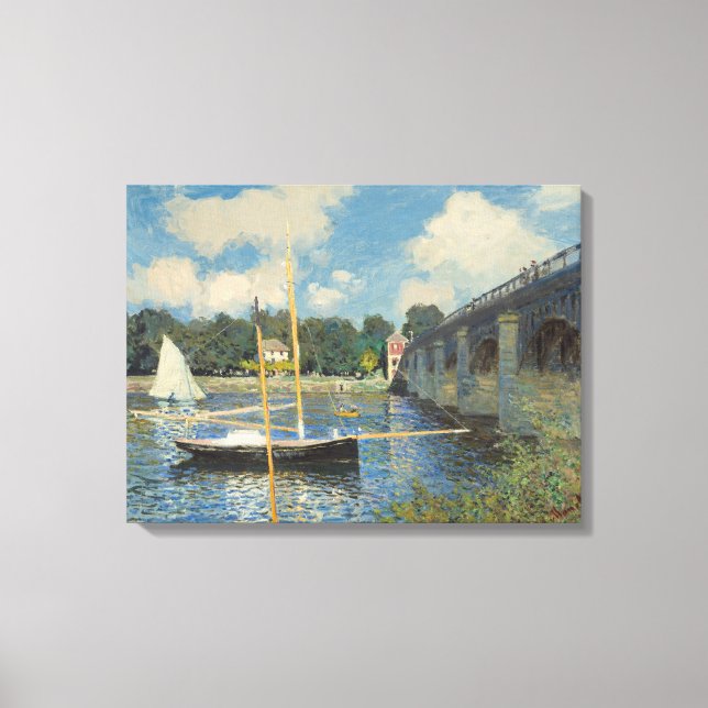 Toile Claude Monet | Le pont d'Argenteuil (Recto)