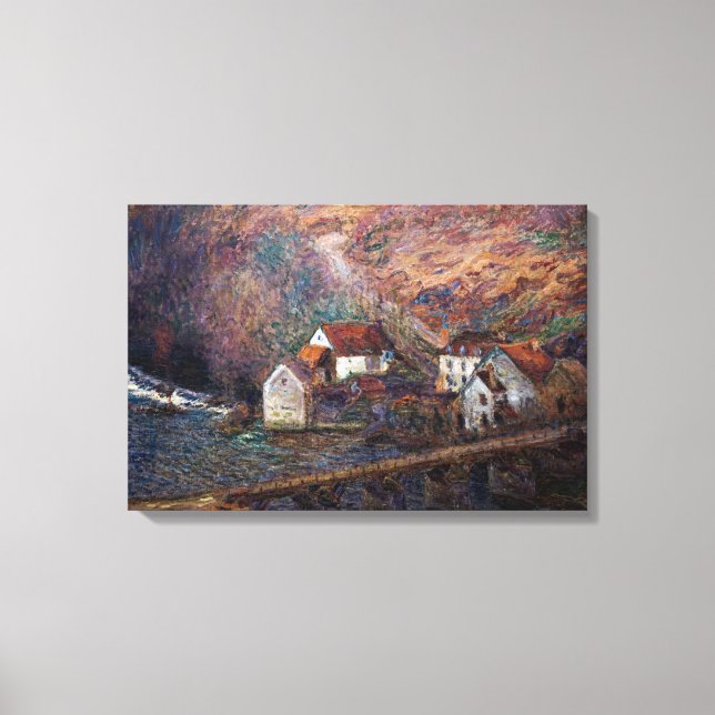 Toile Claude Monet - Le pont de Vervy (Recto)
