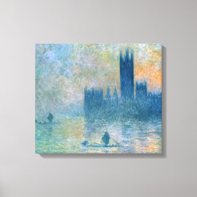 Toile Claude Monet Les Chambres du Parlement (Recto)