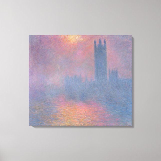Toile Claude Monet | Les Chambres du Parlement, Londres (Recto)
