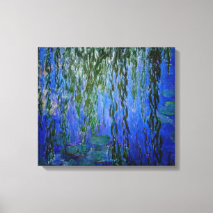 Toile Claude Monet - Lys d'eau avec saule plumant
