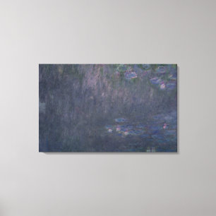 Toile Claude Monet Nénuphars : Réflexions des arbres