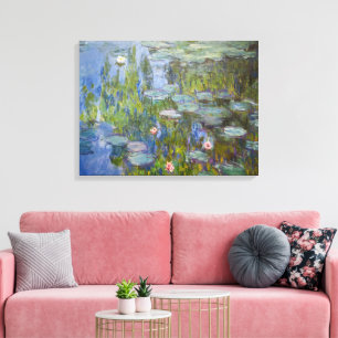 Toile Claude Monet Nymphéas 1915 Art Impressionniste