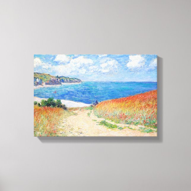 Toile Claude Monet - Path in Wheat Fields at Pourville (Recto)