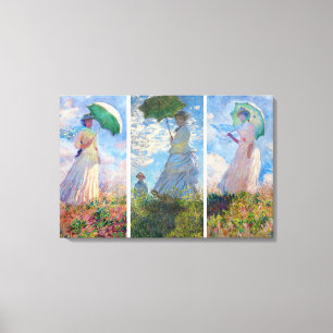 Toile Claude Monet -  série Femme au Parasol